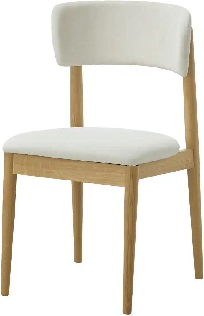Polsterstuhl aus Eiche Massivgestell Bel ¦ creme ¦ Maße (cm): B: 47 H: 83,5 T: 51.0 Stühle > Küchenstühle > Polster Küch...