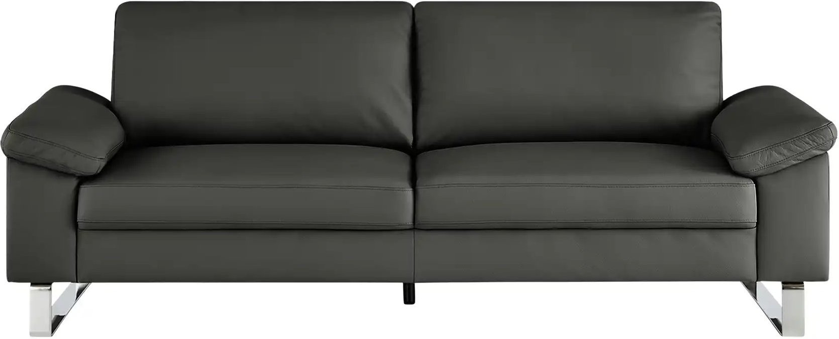 Max Schelling Ledersofa aus Echtleder Maximum ¦ grau ¦ Maße (cm): B: 224 H: 86 T: 97.0 Polstermöbel > Sofas > 3-Sitzer -...