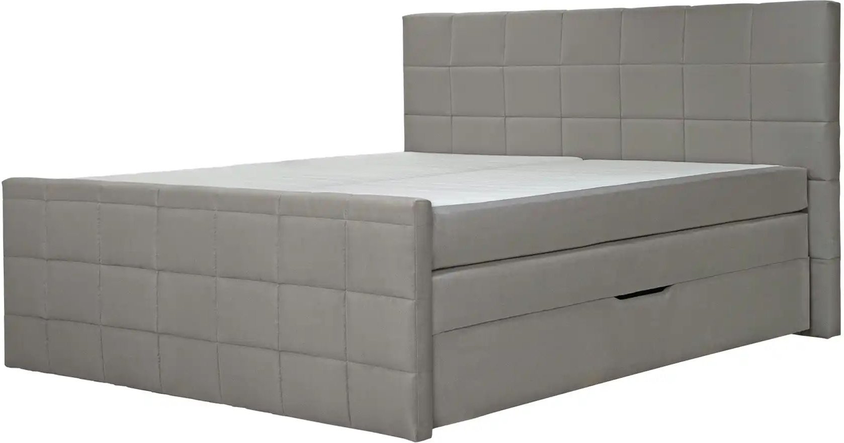 Boxspringbett  Vito ¦ grau ¦ Maße (cm): B: 193 H: 117 Betten > Boxspringbetten - Höffner