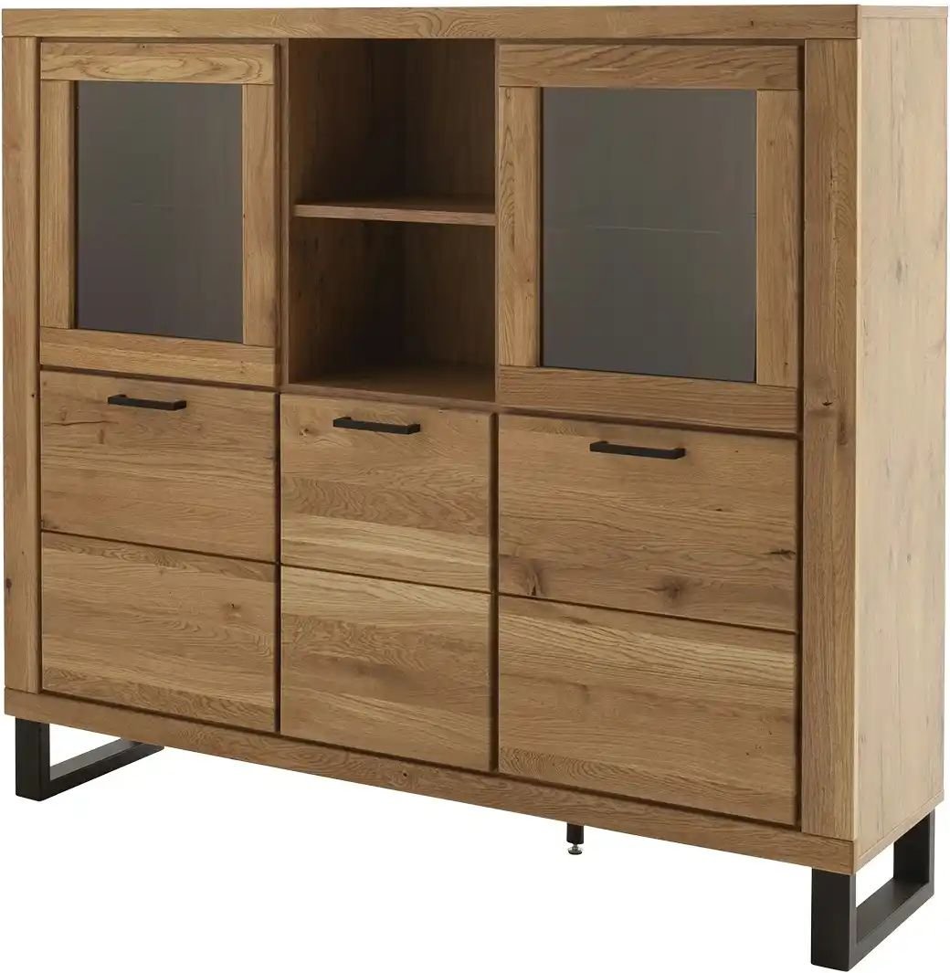 Thumbnail - uno Highboard Kain ¦ holzfarben ¦ Maße (cm): B: 159 H: 140 T: 40.0 Kommoden & Sideboards > Sideboards - Höffner