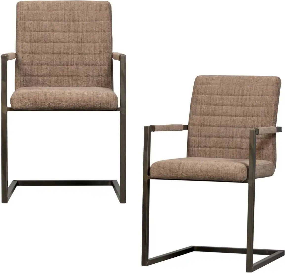 WOOOD Esszimmerstuhl 2er-Set ¦ braun ¦ Maße (cm): B: 62 H: 87 Stühle > Polsterstühle - Höffner