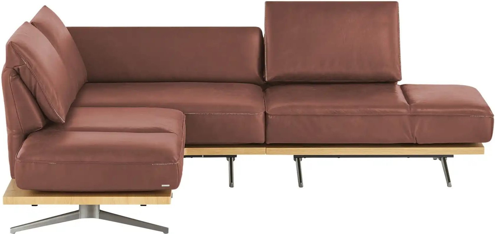 KOINOR Ecksofa Phoenix ¦ rot ¦ Maße (cm): B: 253 H: 87 T: 209.0 Polstermöbel > Sofas > Ecksofas - Höffner