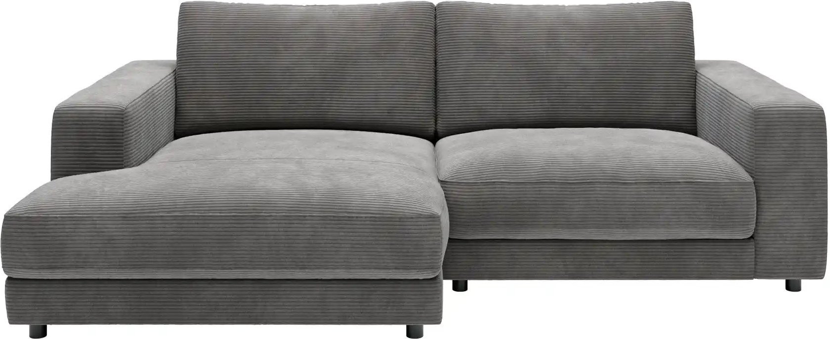 Jette Home Ecksofa in Cord Sila ¦ grau ¦ Maße (cm): B: 250 H: 85 T: 170.0 Polstermöbel > Sofas > Ecksofas - Höffner