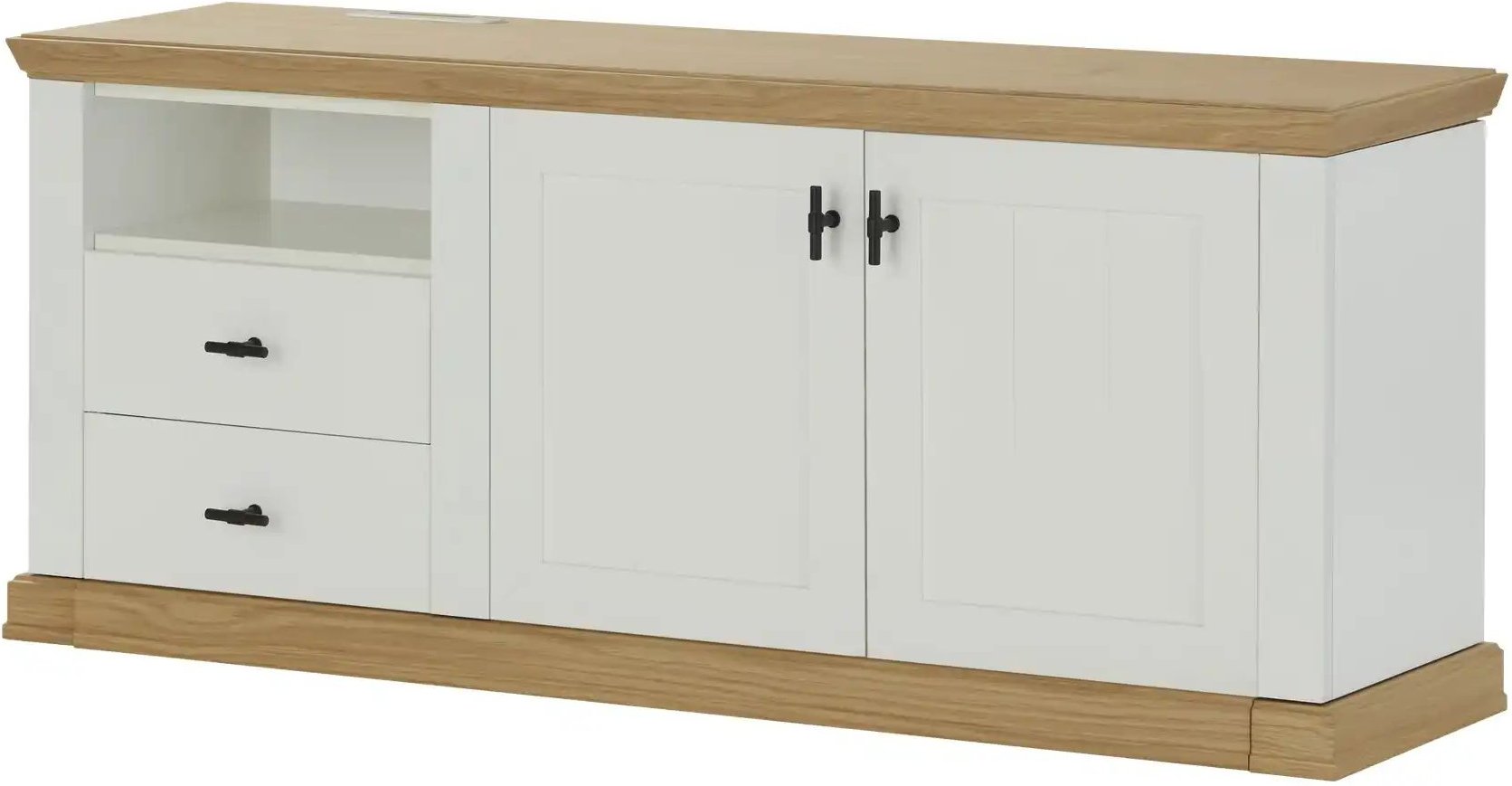 SCHÖNER WOHNEN Kollektion Lowboard Village ¦ weiß ¦ Maße (cm): B: 158 H: 63 T: 41.0 Kommoden & Sideboards > Lowboards -...