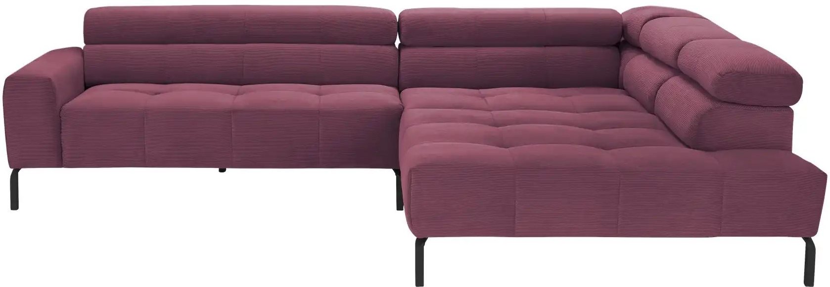 Max Schelling Ecksofa verstellbare Kopfteile MS Verve ¦ lila/violett ¦ Maße (cm): B: 311 H: 88 T: 219.0 Polstermöbel > S...