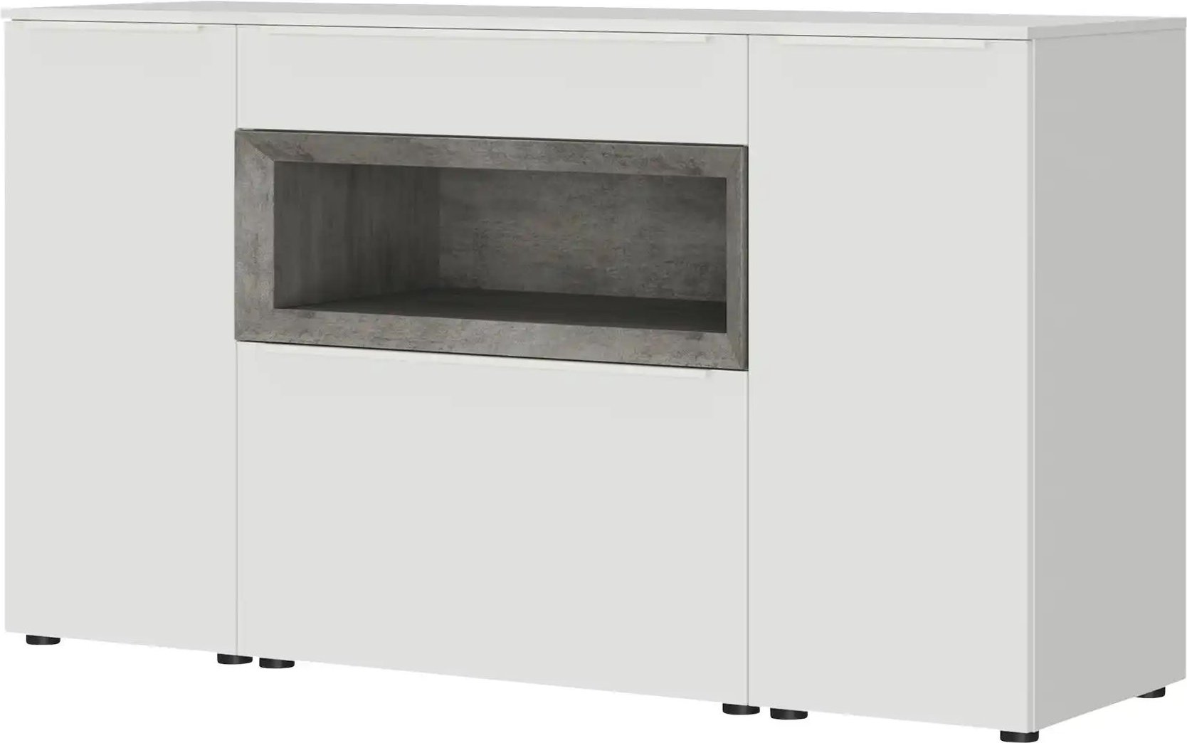 Content Sideboard Case ¦ weiß ¦ Maße (cm): B: 161 H: 90 T: 49.0 Kommoden & Sideboards > Sideboards - Höffner