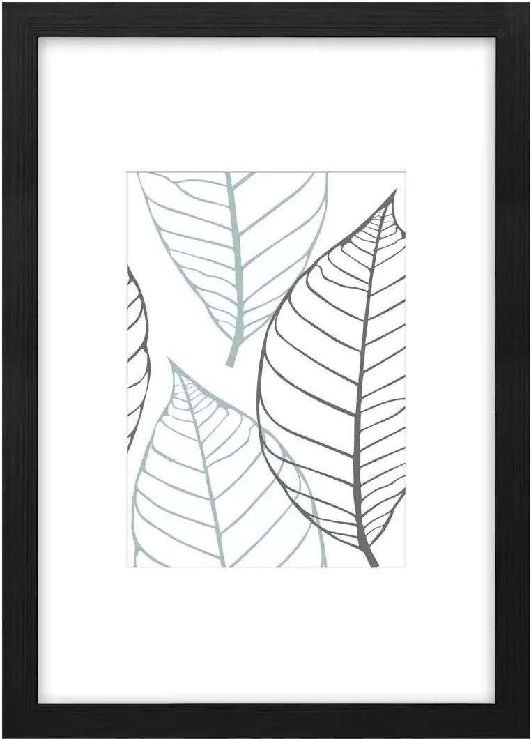 Holzbilderrahmen 21x30 cm Iceland ¦ schwarz ¦ Holzwerkstoff ¦ Maße (cm): B: 23 H: 32 T: 2.8 Accessoires > Bilderrahmen ...