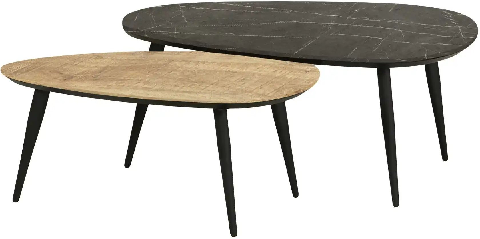 uno Couchtisch 2er Set XL Dortmund ¦ holzfarben ¦ Maße (cm): B: 75 H: 45 Tische > Couchtische > Couchtische andere Forme...