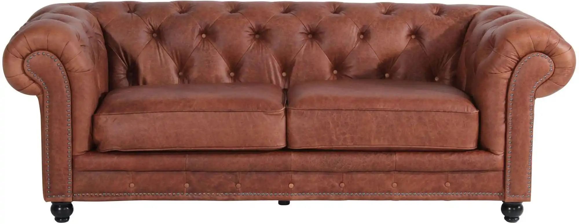 Max Winzer Chesterfieldsofa ¦ braun ¦ Maße (cm): B: 216 H: 77 Polstermöbel > Sofas > 3-Sitzer - Höffner