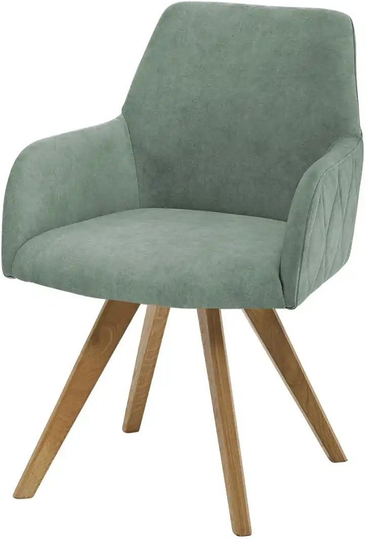 Thumbnail - Woodford Esszimmerstuhl Damask ¦ grün ¦ Maße (cm): B: 61 H: 88 T: 66.5 Stühle > Küchenstühle > Küchenstühle mit Armlehn...