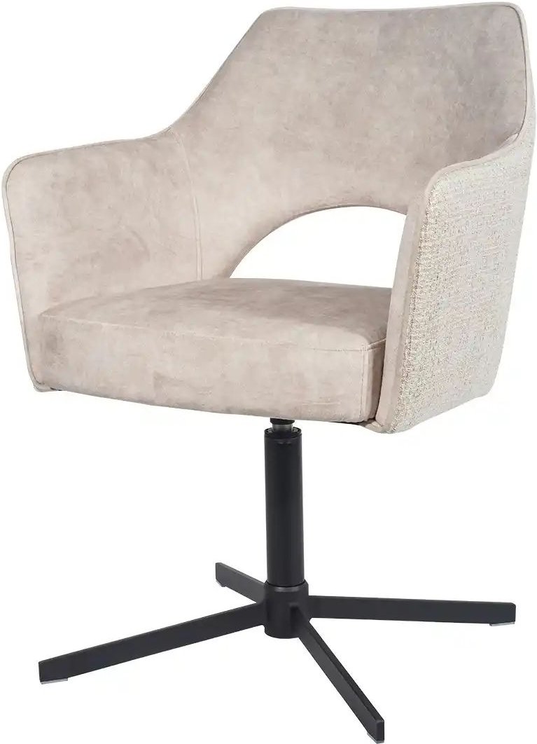 Armlehnstuhl drehbar Albert 1 ¦ creme ¦ Maße (cm): B: 62 H: 85 T: 60.0 Stühle > Esszimmerstühle > Esszimmerstühle mit Ar...