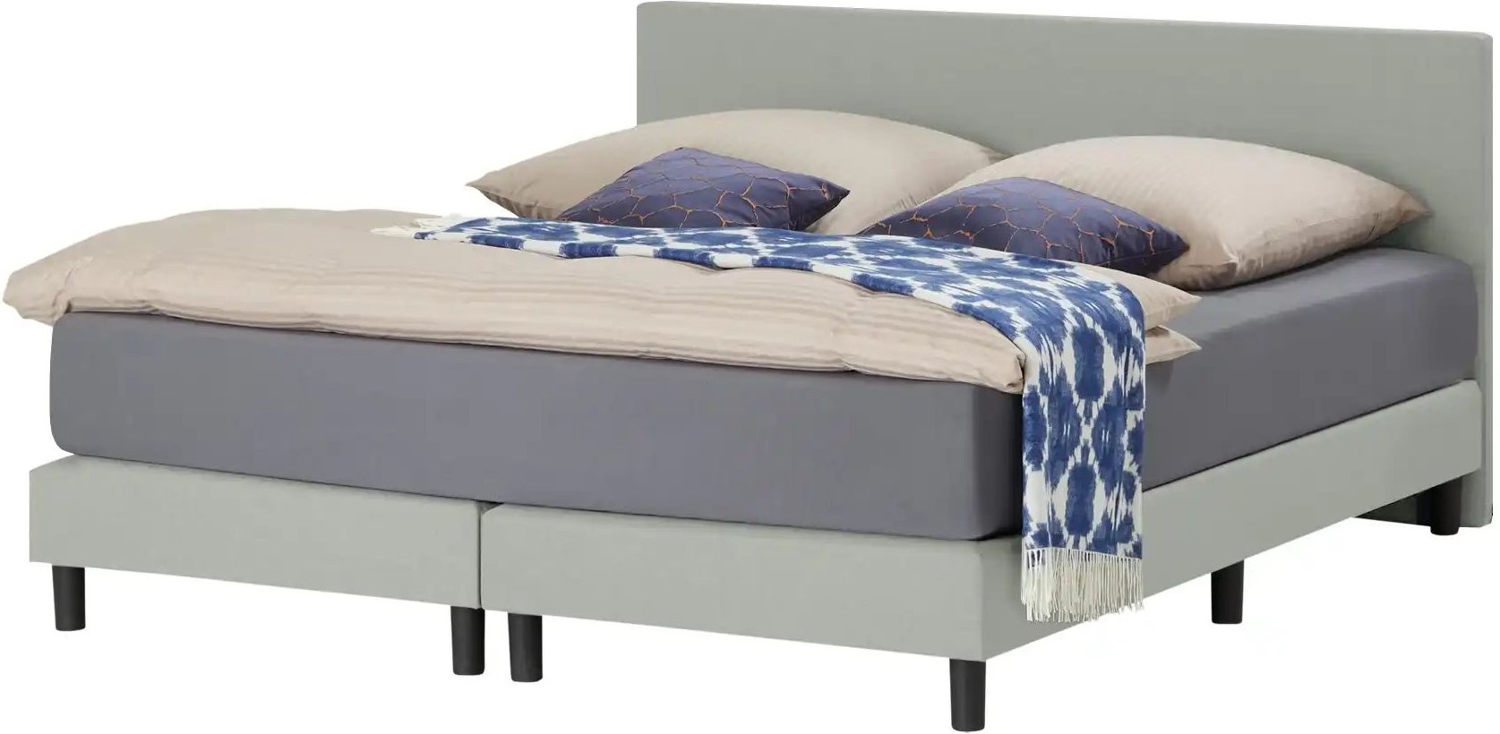 Boxspringbett Cisano ¦ grau ¦ Maße (cm): B: 160 H: 91 Betten > Boxspringbetten - Höffner