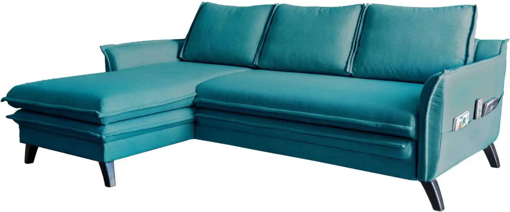 Miuform Ecksofa mit Schlaffunktion Charming Charlie ¦ türkis/petrol ¦ Maße (cm): B: 228 H: 90 Polstermöbel > Sofas > Eck...