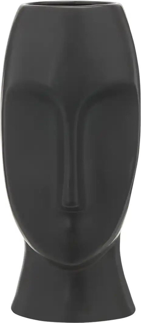 HOME STORY Vase Face ¦ schwarz ¦ Porzellan ¦ Maße (cm): H: 28,5 Ø: 15 Accessoires > Vasen - Höffner