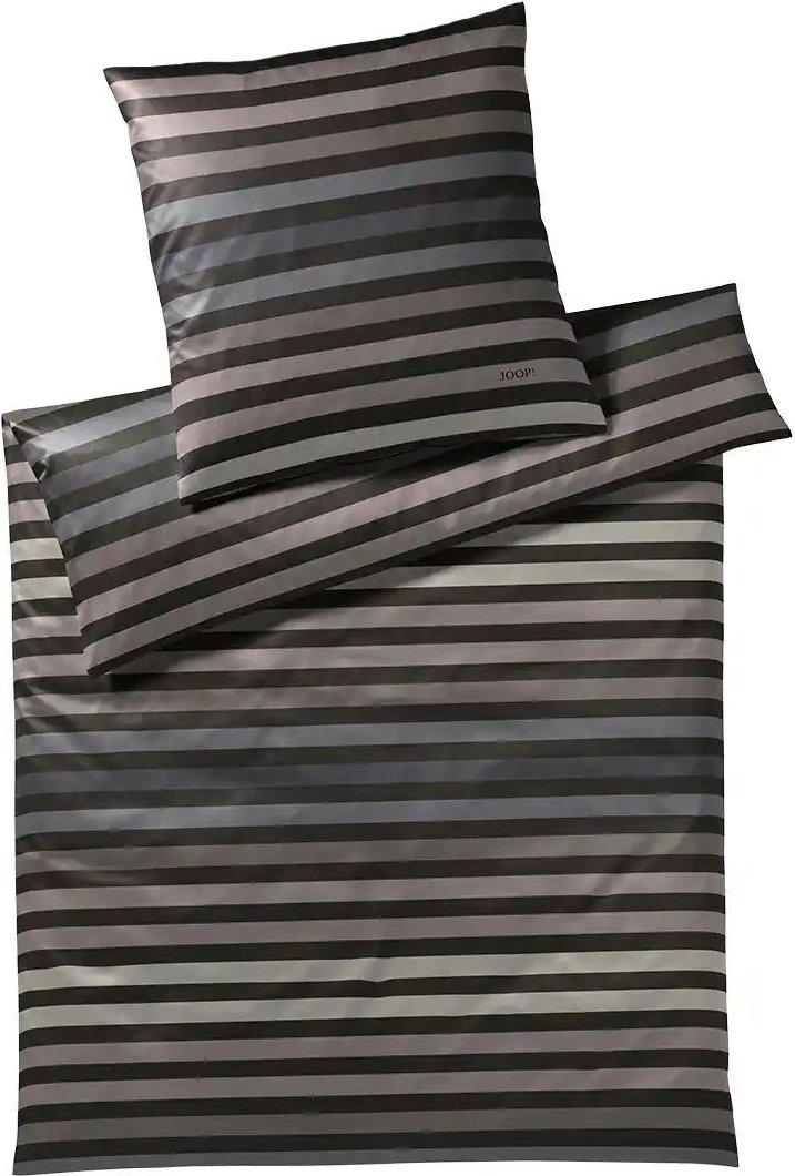 JOOP! Satin Bettwäsche Stone ¦ grau ¦ Maße (cm): B: 135 Bettwaren > Bettwäsche > Bettwäsche ganzjährig - Höffner