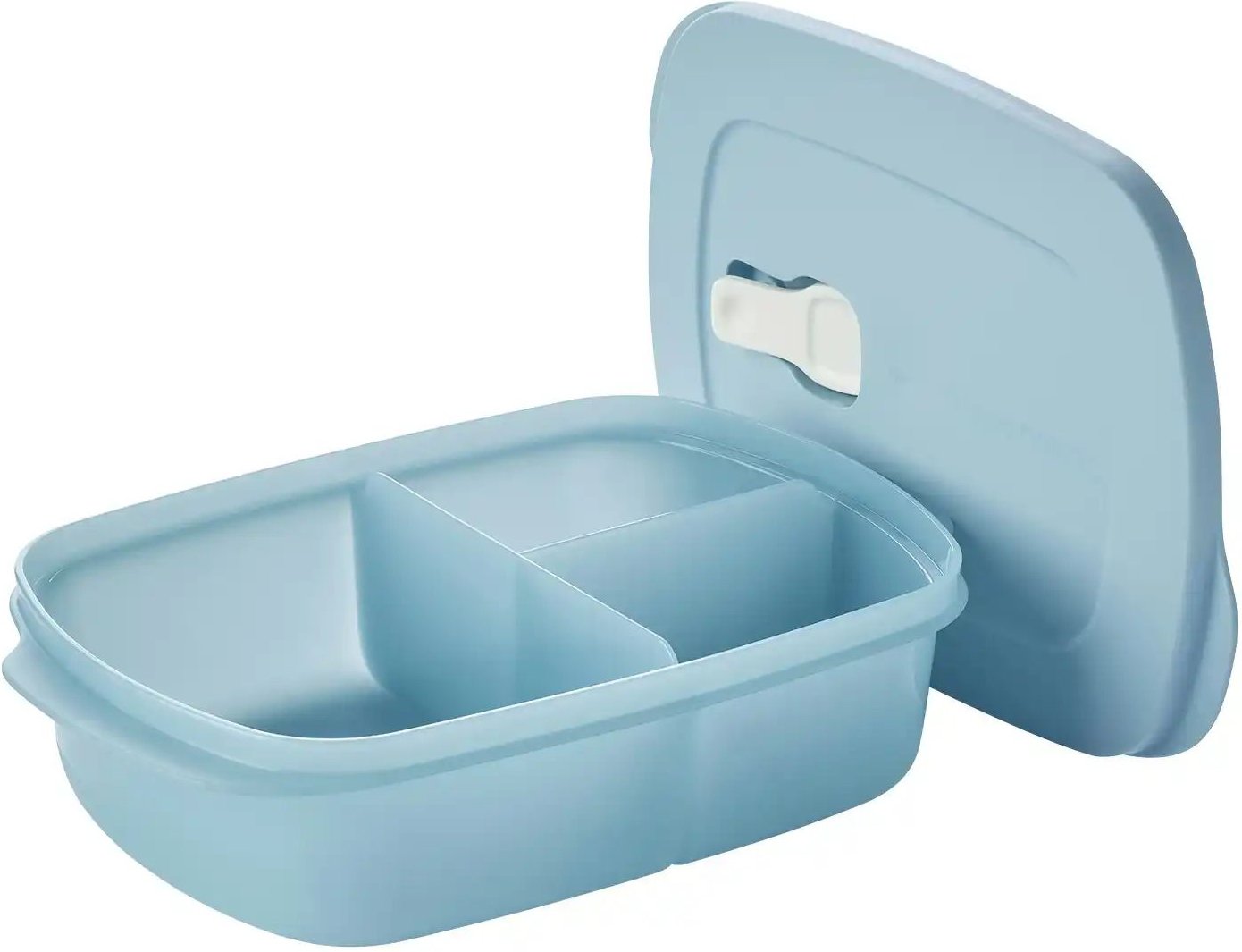 Tupperware Lunchbox MicroTup ¦ blau ¦ Kunststoff ¦ Maße (cm): B: 15,8 H: 23,5 T: 6.0 Küchenzubehör & Helfer > Brot Aufb...