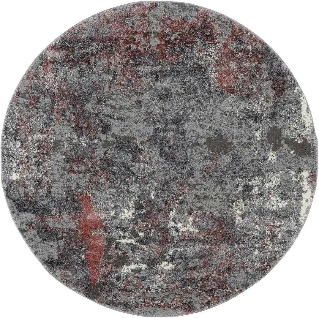 meinTeppich Webteppich Juwel Liray ¦ rot ¦ Synthetische Fasern Ø: 200 Teppiche > Wohnteppiche - Höffner