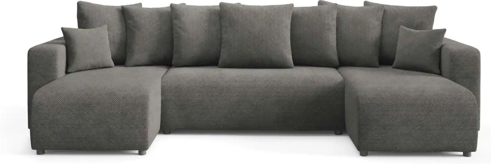 Wohnlandschaft mit Schlaffunktion Evora ¦ grau ¦ Maße (cm): B: 318 H: 88 Polstermöbel > Sofas > Wohnlandschaften - Höffn...