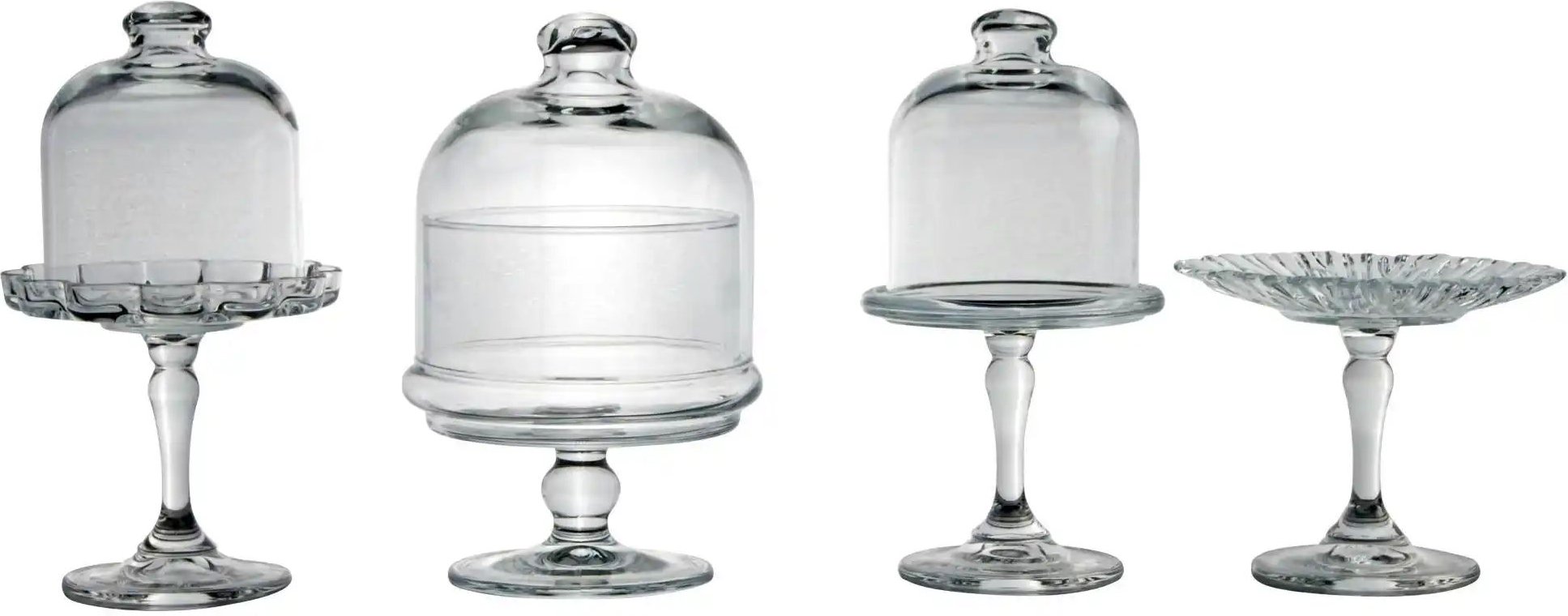 CreaTable Mini Tortenplatten Patisserie ¦ transparent/klar ¦ Glas ¦ Maße (cm): B: 23,5 H: 22,5 Geschirr > Einzelgeschir...
