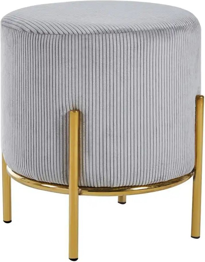 Hocker Cord Dejan ¦ grau Ø: 35 Polstermöbel > Hocker - Höffner