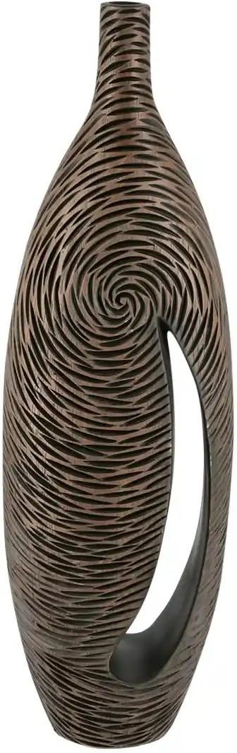 Deko Vase Circle ¦ braun ¦ Polyresin (Kunstharz) ¦ Maße (cm): B: 21 H: 69 T: 11.0 Accessoires > Vasen - Höffner