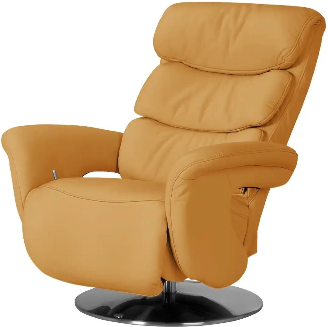Thumbnail - himolla Leder-Relaxsessel Leder 7628 ¦ gelb ¦ Maße (cm): B: 83 H: 109 T: 90.0 Polstermöbel > Sessel > Fernsehsessel - Hö...