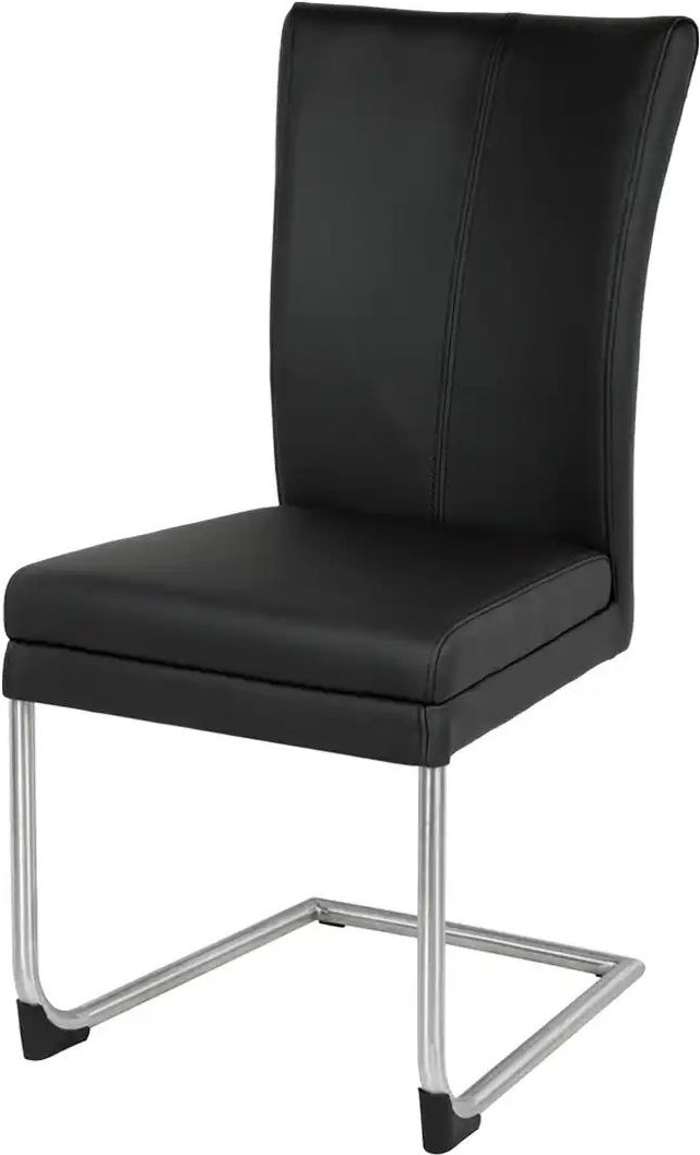 uno Freischwinger Steve 6 ¦ schwarz ¦ Maße (cm): B: 48 H: 98 T: 62.0 Stühle > Küchenstühle > Polster Küchenstühle - Höf...