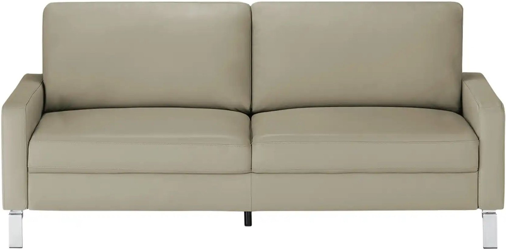 Max Schelling Einzelsofa aus Echtleder Maximum ¦ grau ¦ Maße (cm): B: 164 H: 86 T: 97.0 Polstermöbel > Sofas > 2-Sitzer ...