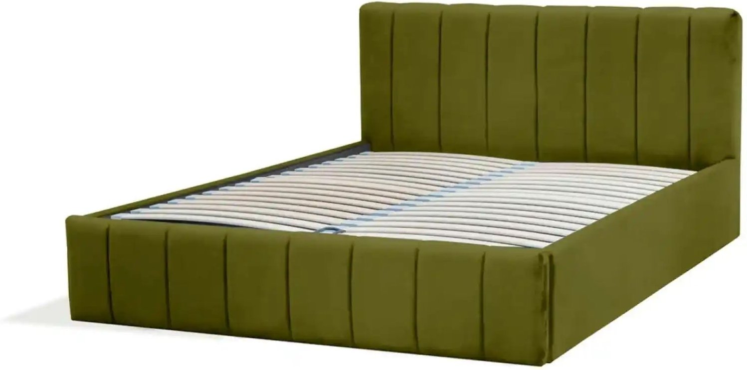 Polsterbett mit Bettkasten Nina ¦ grün ¦ Maße (cm): B: 209 H: 85 Betten > Polsterbetten - Höffner