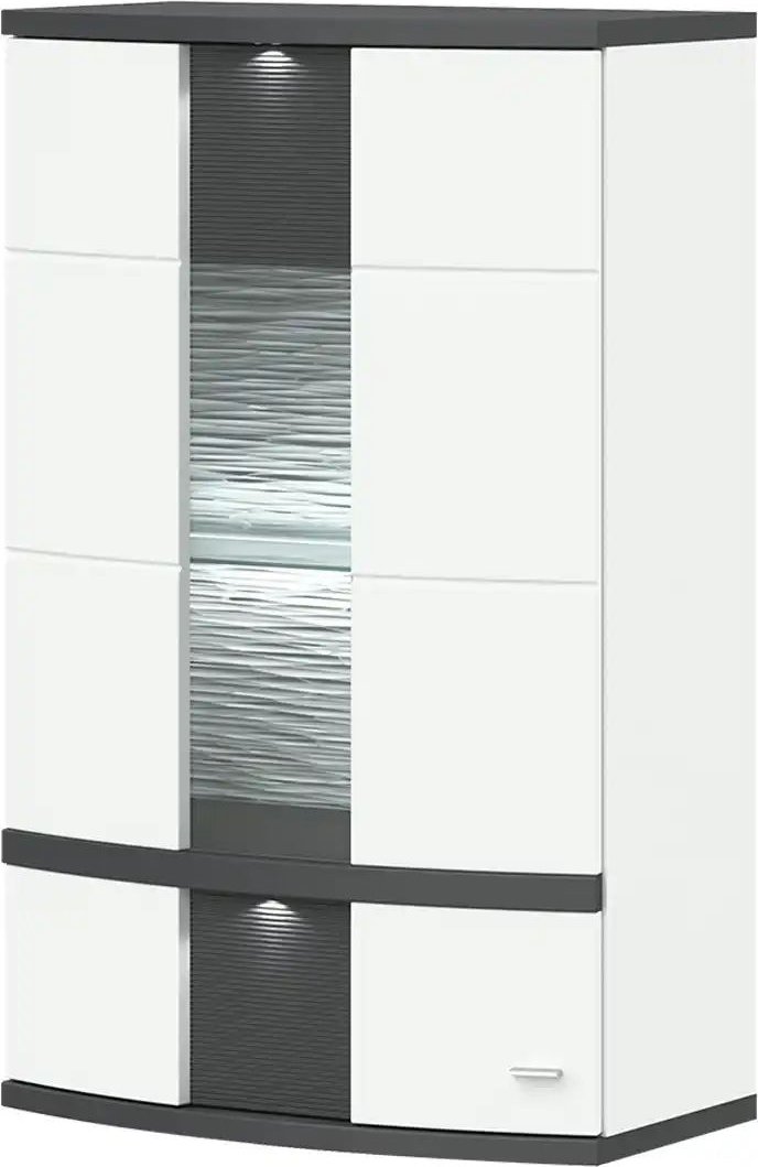 uno Hängevitrine Gabbro ¦ weiß ¦ Maße (cm): B: 75 H: 121 T: 42.0 Schränke > Vitrinen - Höffner
