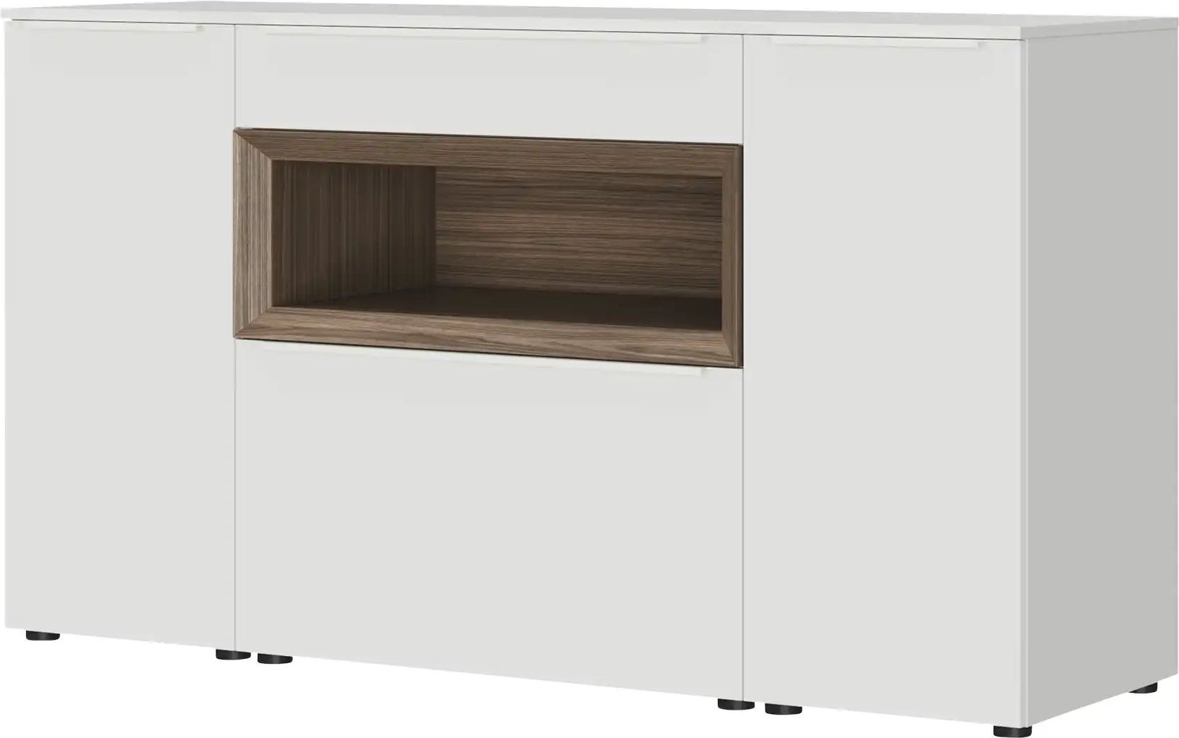 Content Sideboard Case ¦ weiß ¦ Maße (cm): B: 161 H: 90 T: 49.0 Kommoden & Sideboards > Sideboards - Höffner