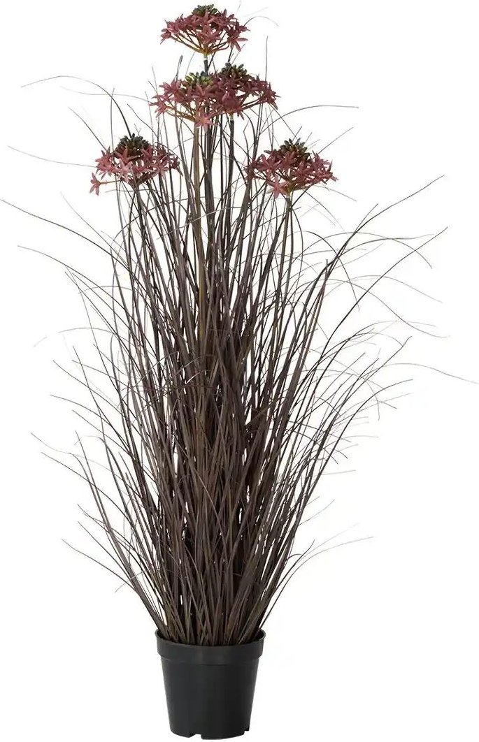 Grasbüschel mit Blüten   ¦ rot ¦ Kunststoff ¦ Maße (cm): H: 89  Ø: 30 Accessoires > Kunstblumen - Höffner