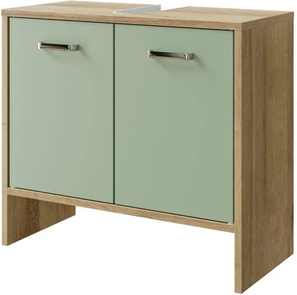 Waschbeckenunterschrank Dieksee ¦ grün ¦ Maße (cm): B: 60,6 H: 54,3 Schränke > Badschränke > Waschbecken-unterschränke ...