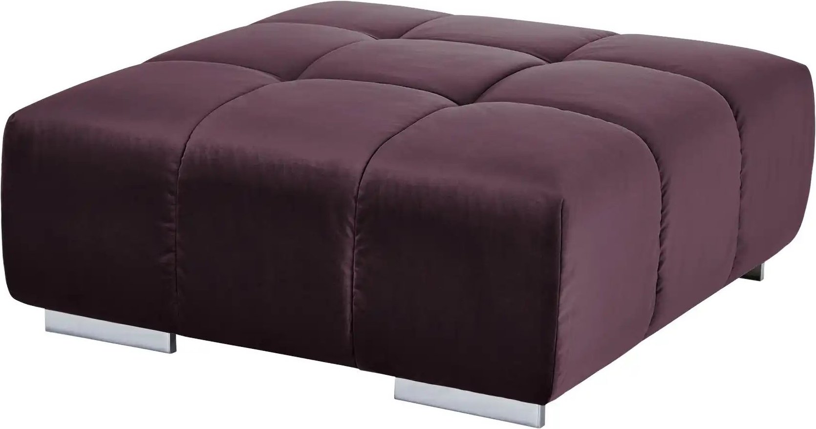 uno Hocker aus Samt Origo ¦ lila/violett ¦ Maße (cm): B: 103 H: 42 T: 103.0 Polstermöbel > Hocker - Höffner