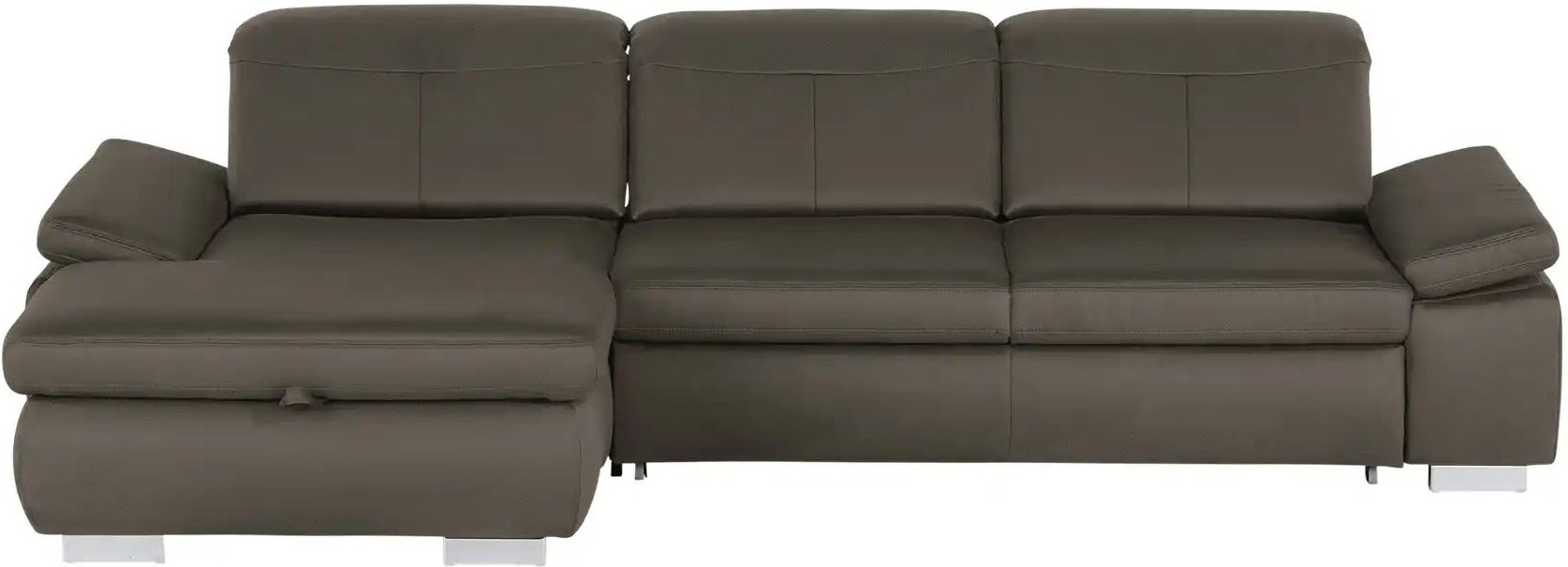 Thumbnail - Lounge Collection Ecksofa aus Mikrofaser Kathrin ¦ braun ¦ Maße (cm): B: 309 H: 85 T: 195.0 Polstermöbel > Sofas > Eckso...