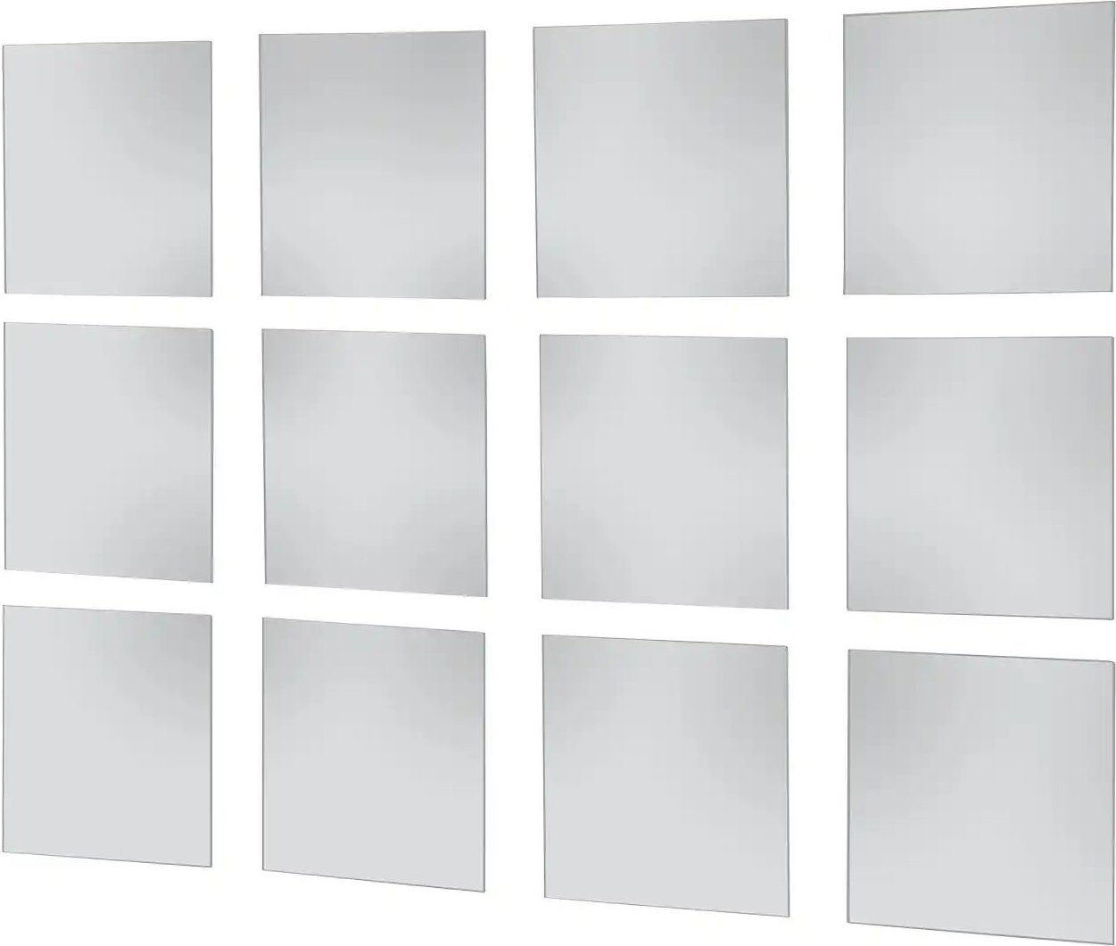 Spiegelkachel 12er Set Tenno ¦ verspiegelt ¦ Glas,Aluminium ¦ Maße (cm): B: 15 H: 15 T: 0.3 Accessoires > Spiegel - Höf...