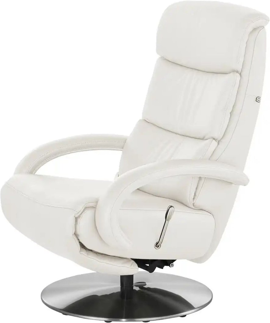 Thumbnail - Hukla Leder-Relaxsessel Florian ¦ weiß ¦ Maße (cm): B: 73 H: 109 T: 91.0 Polstermöbel > Sessel > Relaxsessel - Höffner
