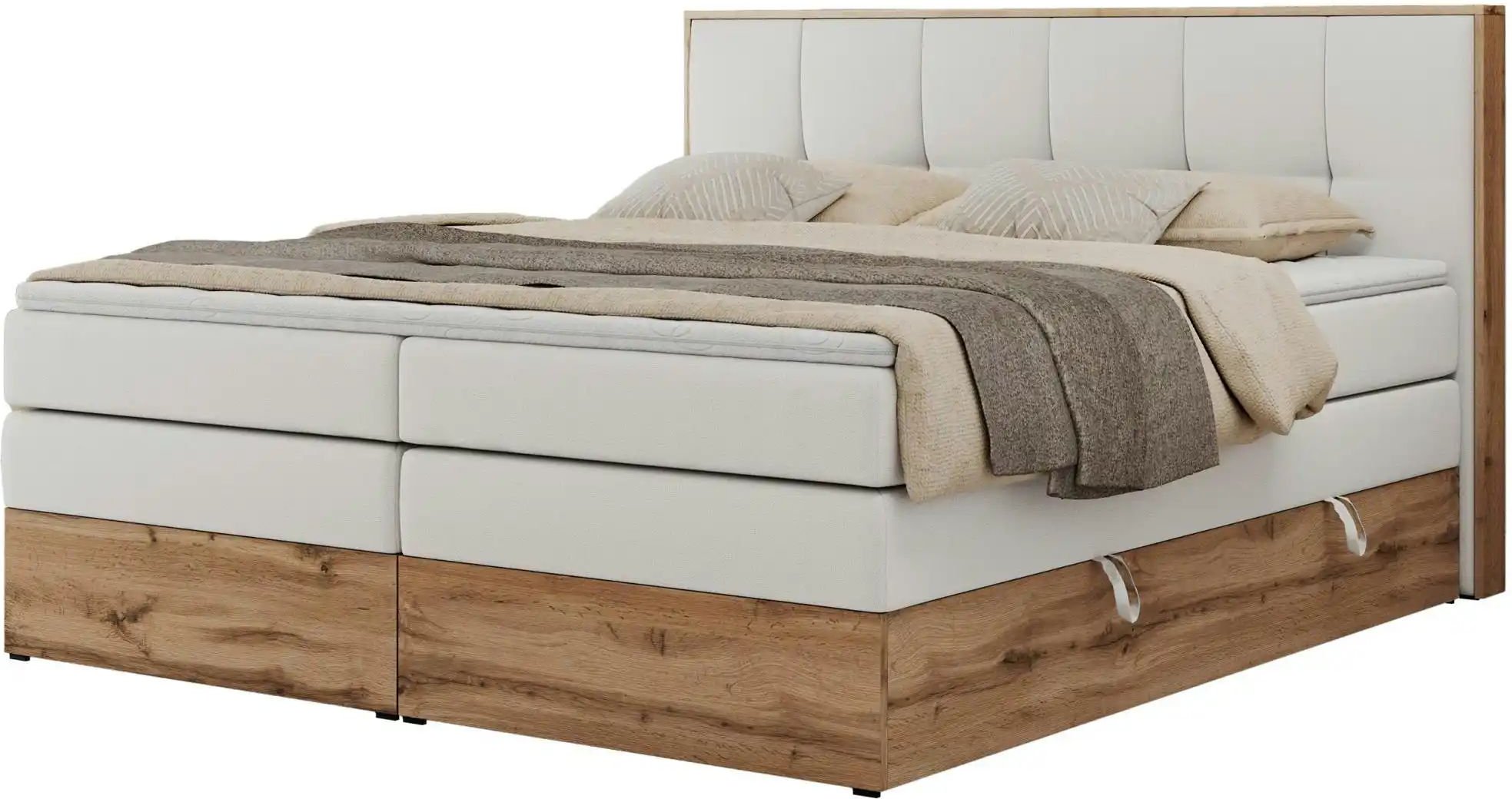 Boxspringbett mit Bettkasten Albero 1 King ¦ weiß ¦ Maße (cm): B: 148 H: 113 Betten > Boxspringbetten - Höffner