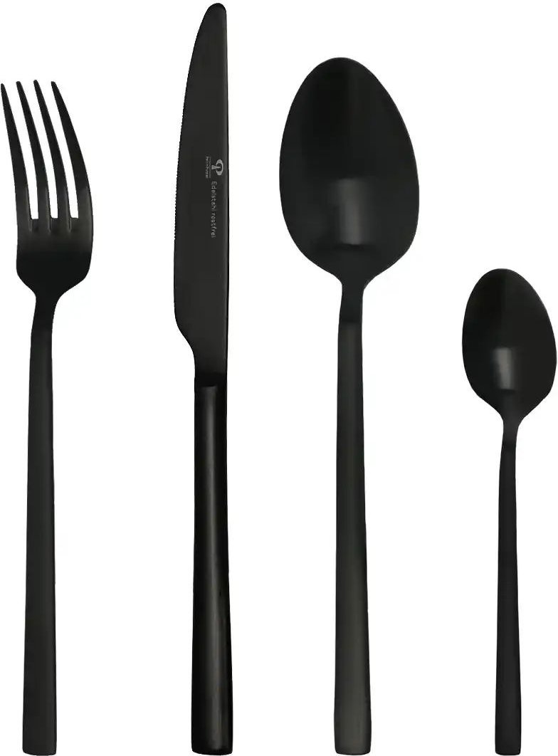 Peill+Putzler Besteck 16-teilig Argento ¦ schwarz ¦ Edelstahl Besteck > Besteck-Sets - Höffner