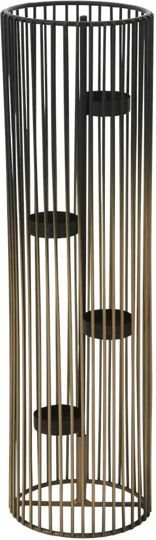 HOME STORY Teelichthalter ¦ gold ¦ Eisen ¦ Maße (cm): H: 42 Ø: 12 Weihnachten - Höffner