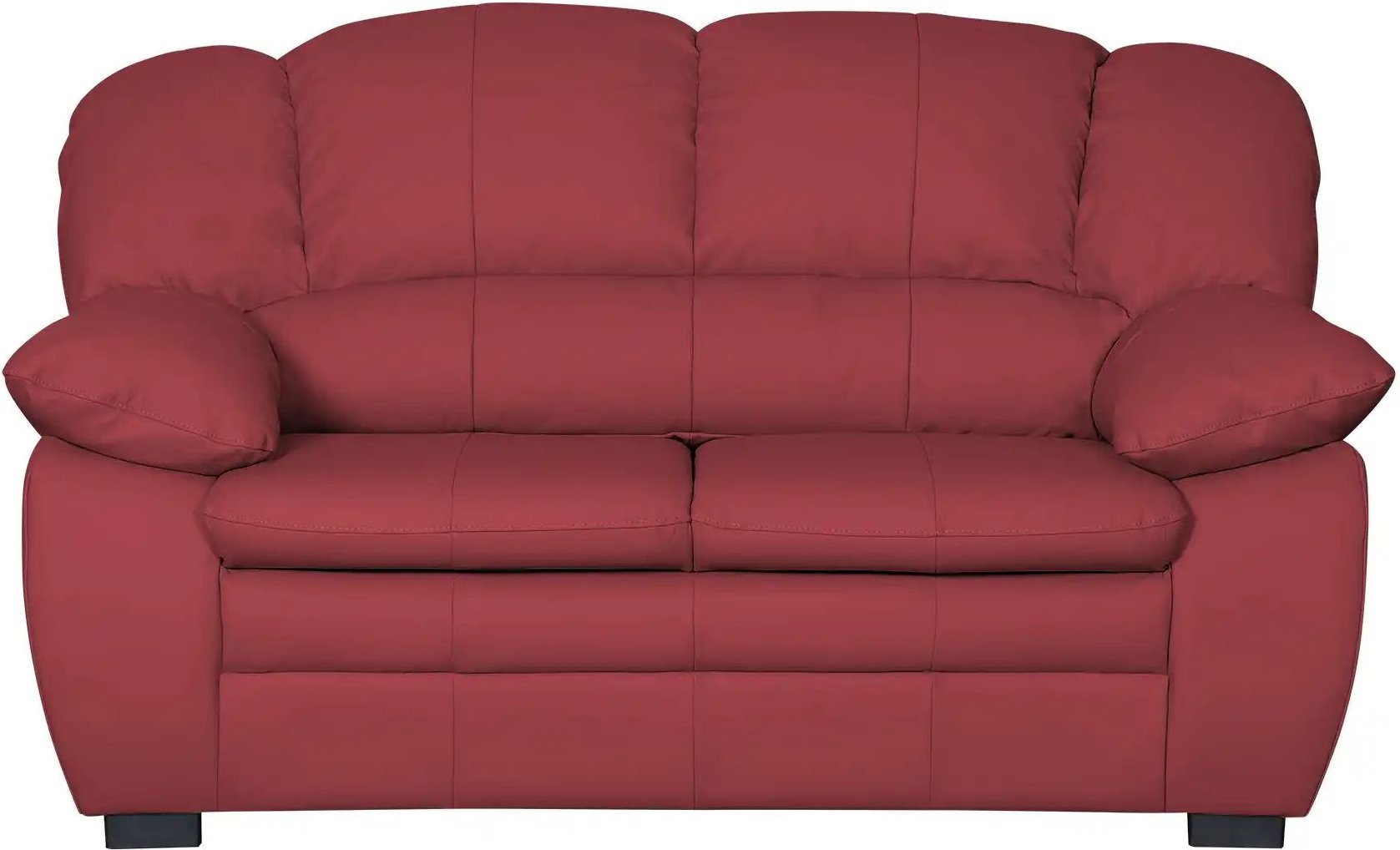 uno Ledersofa aus Echtleder Casino ¦ rot ¦ Maße (cm): B: 159 H: 88 T: 92.0 Polstermöbel > Sofas > 2-Sitzer - Höffner