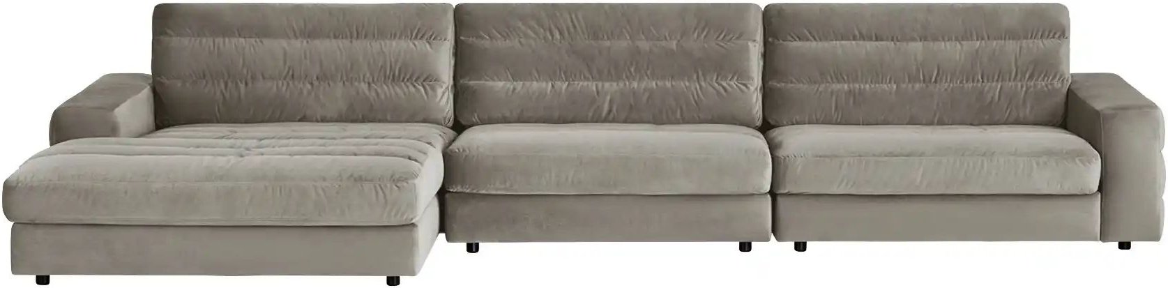 Ecksofa Samt Scarlatti ¦ grau ¦ Maße (cm): B: 416 H: 83 T: 205.0 Polstermöbel > Sofas > Ecksofas - Höffner