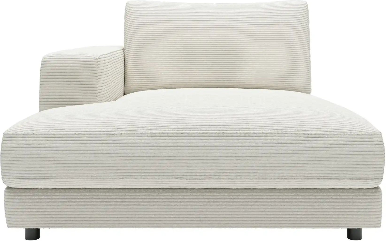Thumbnail - Jette Home Element Ottomane links in Cord Sila ¦ weiß ¦ Maße (cm): B: 125 H: 85 T: 170.0 Polstermöbel > Sofas > Modulsof...
