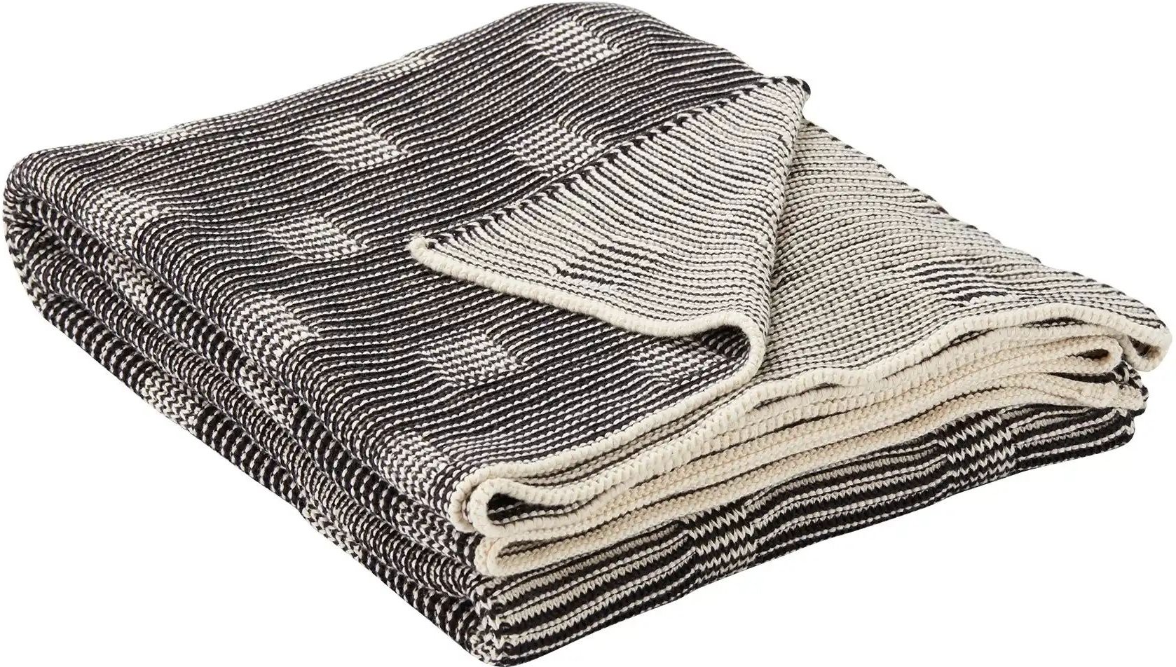 Gray & Jones Überwurf Black Coast ¦ grau ¦ 100% Baumwolle ¦ Maße (cm): B: 130 Dekokissen & Decken > Tagesdecken & Bettü...