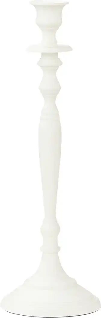 HOME STORY Kerzenhalter ¦ weiß ¦ Aluminium ¦ Maße (cm): H: 30 Ø: 10 Accessoires > Kerzen & Kerzenständer > Kerzenstän...
