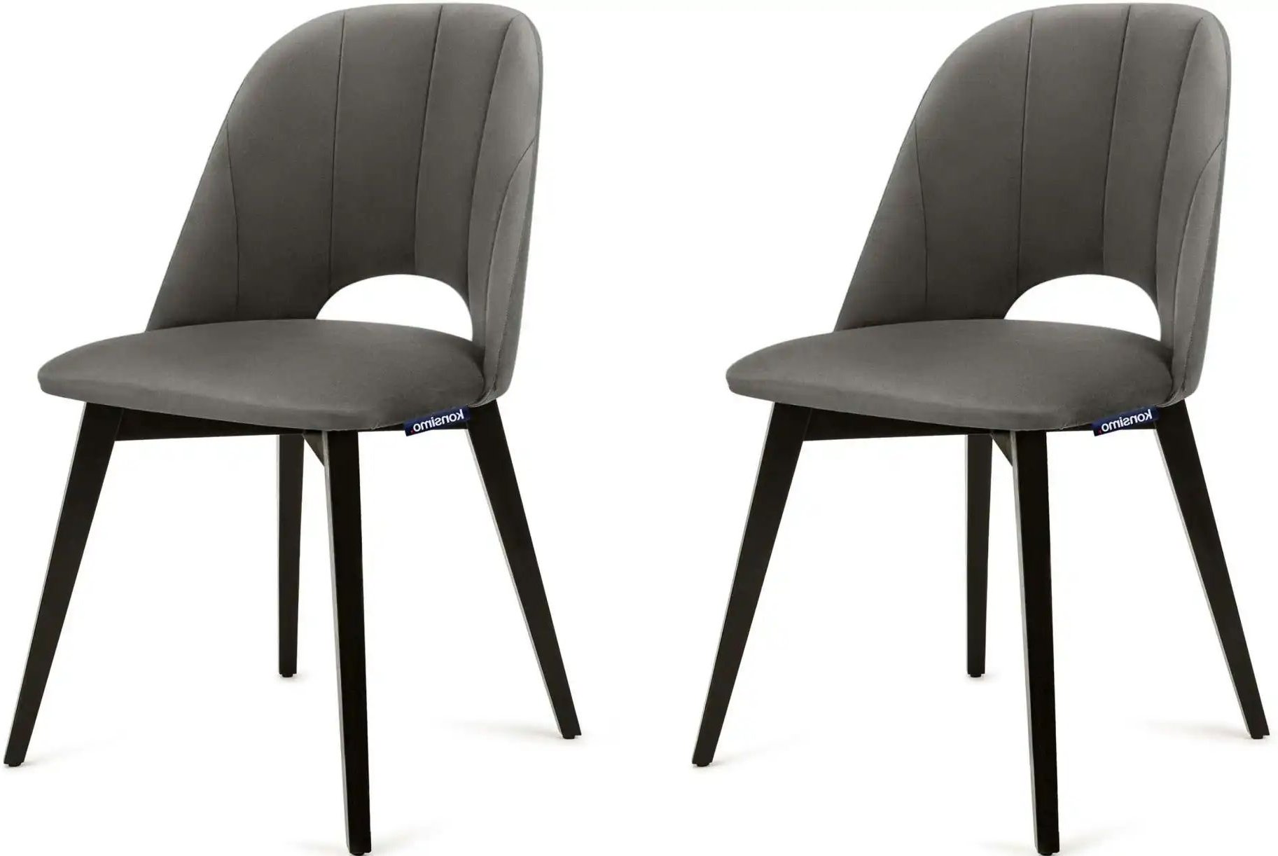 KONSIMO Polsterstuhl 2er-Set ¦ grau ¦ Maße (cm): B: 48 H: 86 Stühle > Polsterstühle - Höffner