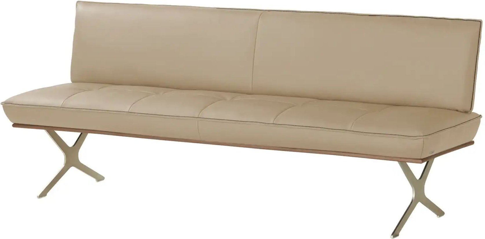 KOINOR Sitzbank Leder Dining System 1 ¦ beige ¦ Maße (cm): B: 194 H: 88 T: 66.0 Bänke > Einzelbänke - Höffner