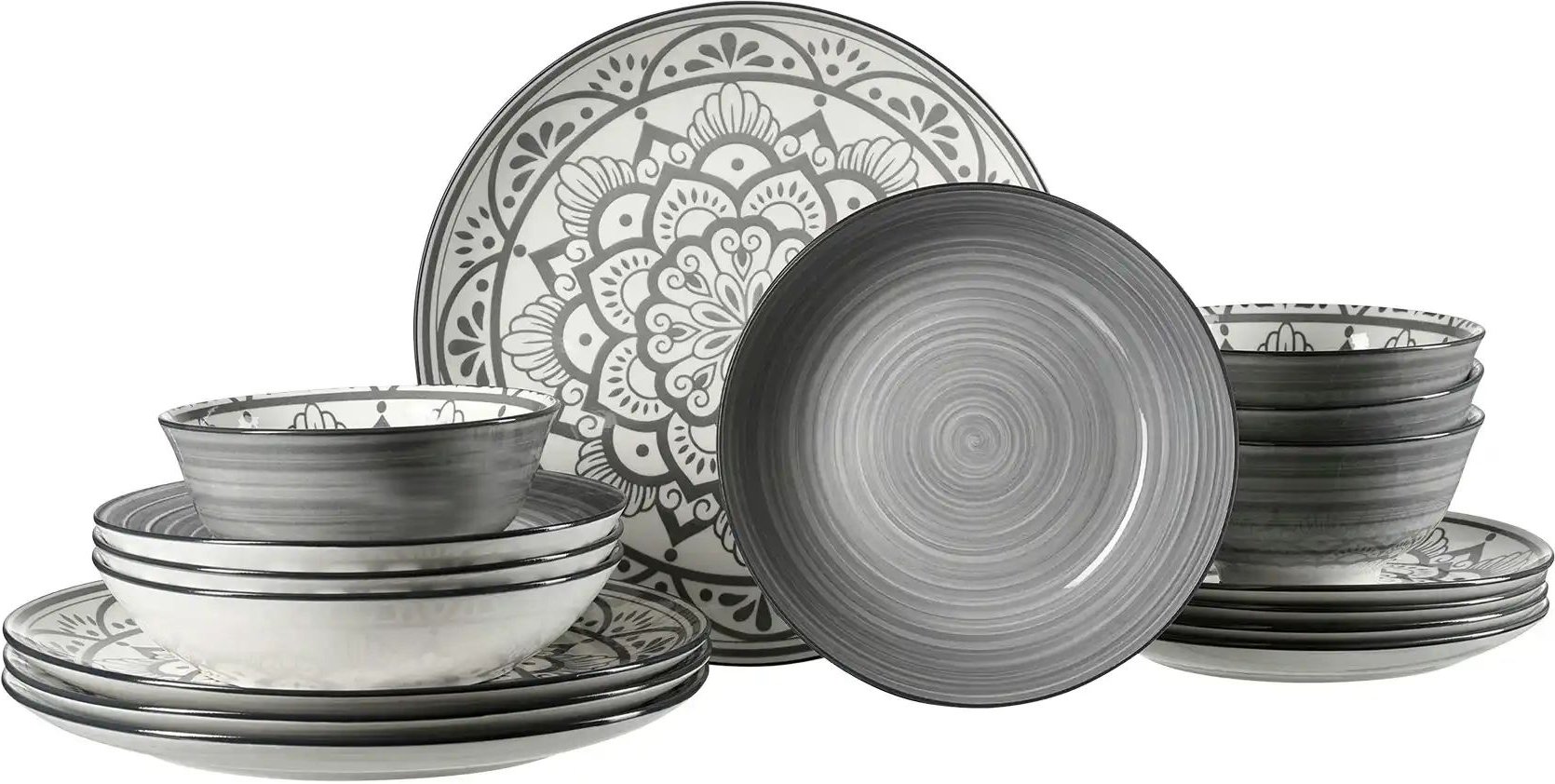 Ritzenhoff & Breker Tafelservice 16-tlg. Doha ¦ Porzellan ¦ Maße (cm): B: 30 H: 30 Geschirr > Geschirrsets > Tafelservi...