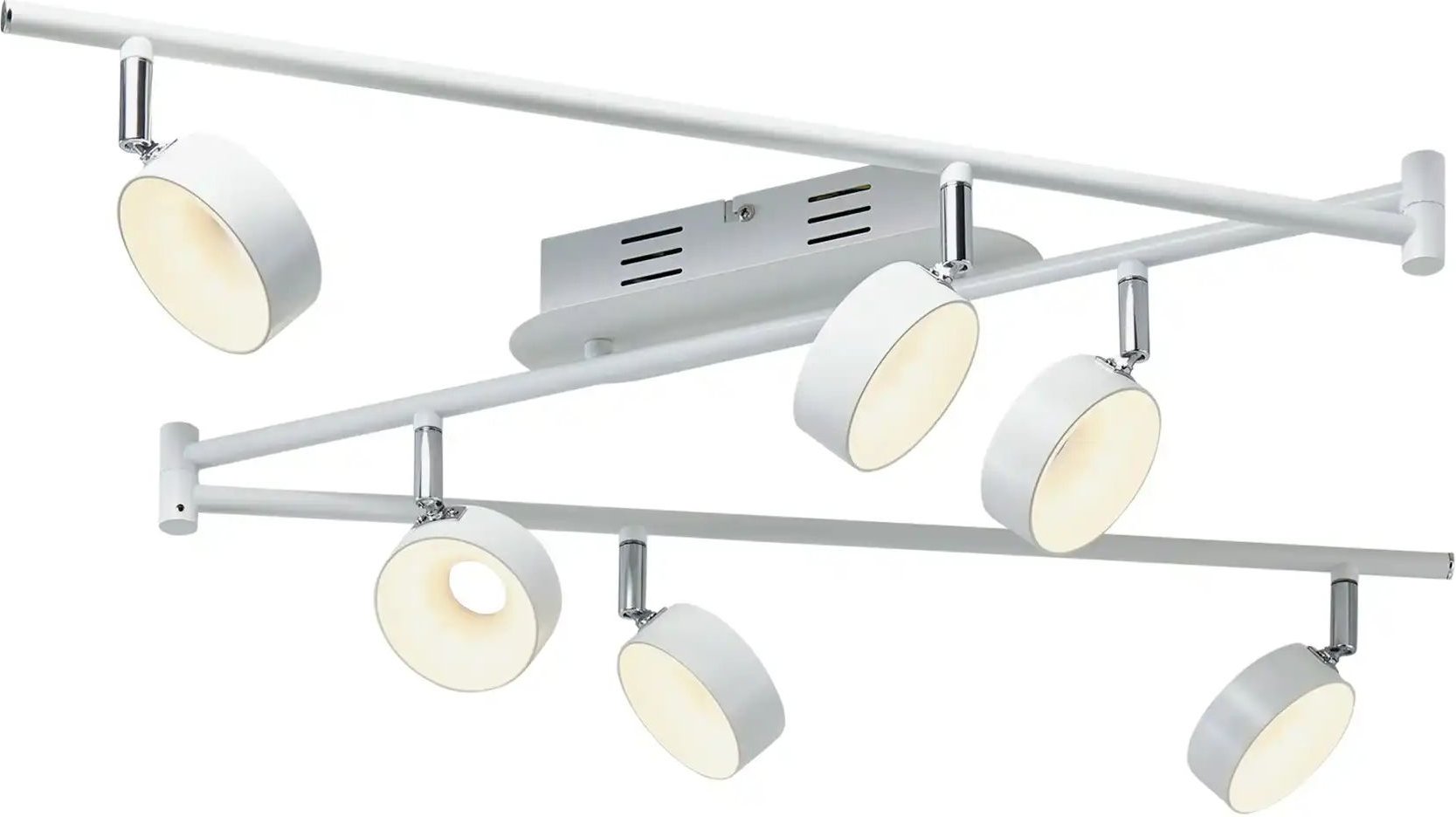 Thumbnail - KHG LED-Spot 6-flammig weiß ¦ weiß ¦ Maße (cm): B: 180,5 H: 21 T: 8.0 Lampen & Leuchten > LED-Leuchten > LED-Deckenle...