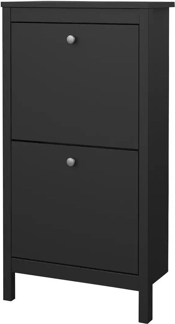 Schuhkipper Madron ¦ schwarz ¦ Maße (cm): B: 53,8 H: 24,6 T: 102.9 Garderoben & Kleiderstangen > Garderoben Schuhschrän...